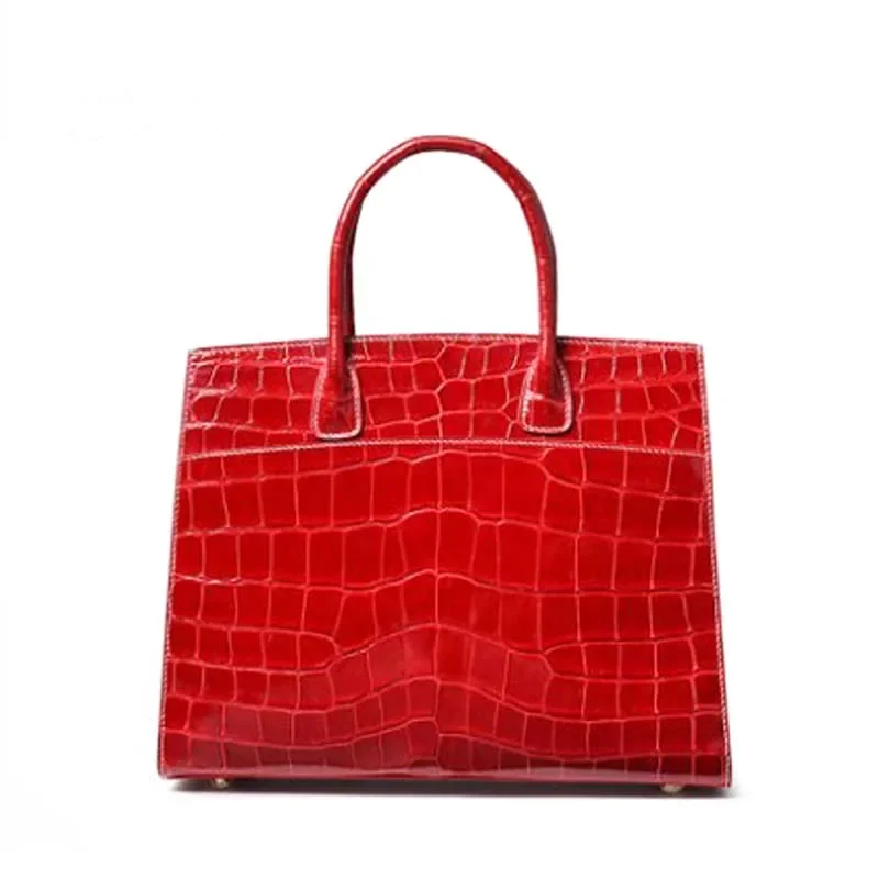 gete Handbag fashionable female bag crocodile leather bag for women crocodile women handbag