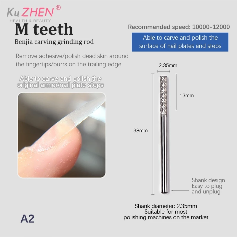 Mata bor kuku elektrik, bor kuku Tungsten karbida, pemotong penggilingan untuk mesin manikur pedikur, akses kikir kuku