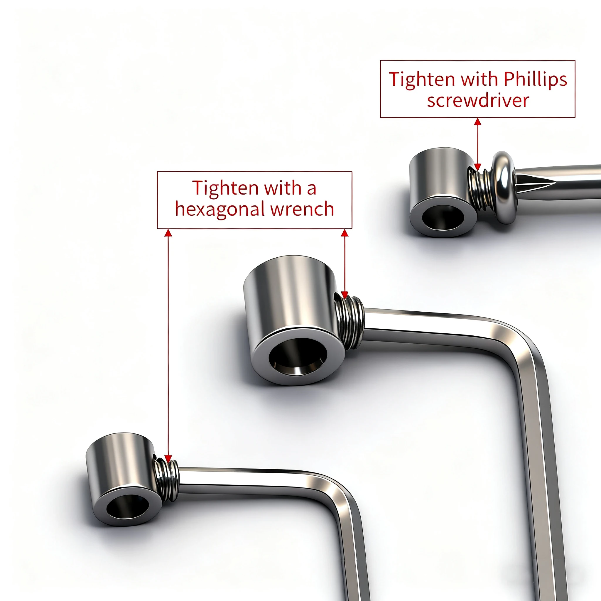 Braçadeira de cabo de fio de aço inoxidável de 1-4mm, braçadeira de metal ajustável, braçadeira de tubo pode ser usada para pendurar fotos domésticas