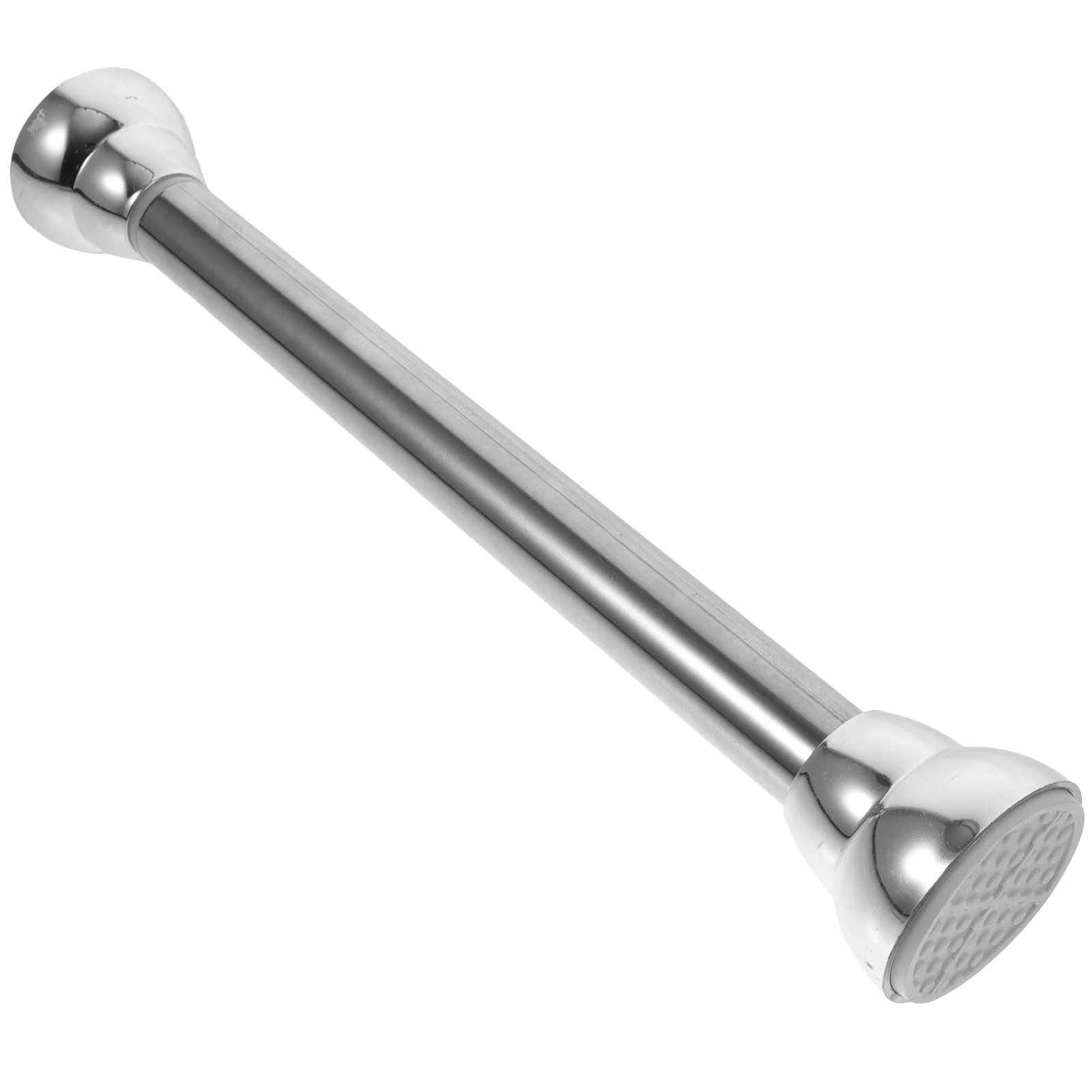 

Stainless Steel Telescopic Pole 24-36Inch Adjustable Non-Slip Bath Shower Curtain Rod Drying Pole Home Use Matte Black Curved