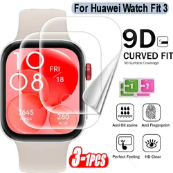 1-3Pcs Screen Protector For Huawei Watch Fit 3 Soft TPU Hydrogel Film For Huawei Watch Fit3 Full Coverage Protective Films Cover