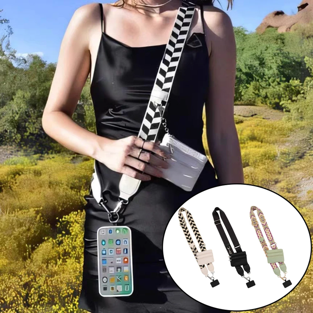 

DIY Phone Strap With Zippered Pouch Clip And Go Strap For Phone With Wallet Crossbody Phone Lanyard Crossbody For Women Gilrs