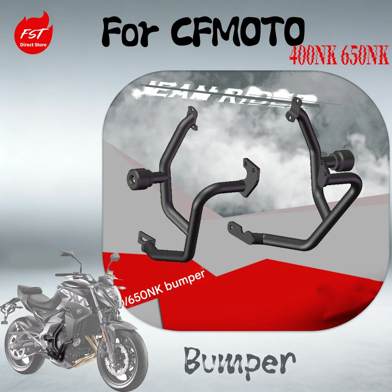 

Engine Guard Crash Bar & Anti-Crash Sliders for CFMOTO 400NK 650NK, Motorcycle Bumper Race Bar Protector Modified Parts