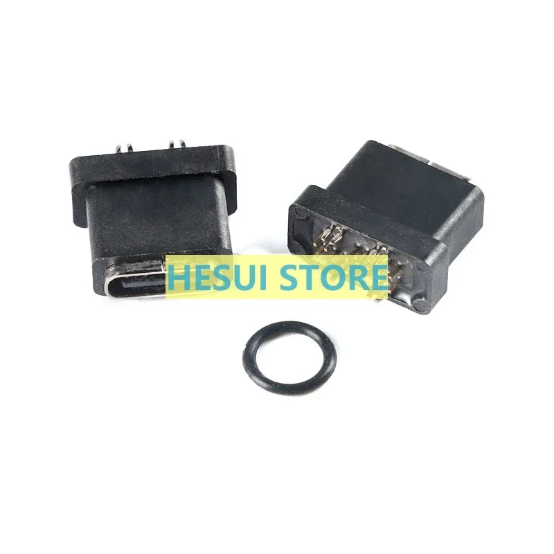 مقبس أنثى مقاوم للماء من النوع C 14PIN عموديًا في الخط مقاوم للماء IPX7