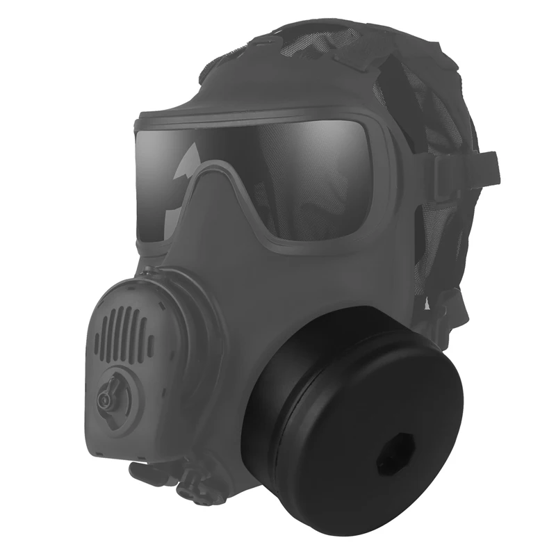 Replacement for Dummy FM-53 Gas Filter Tactical Non-function Mask with Fan Cooling Gear