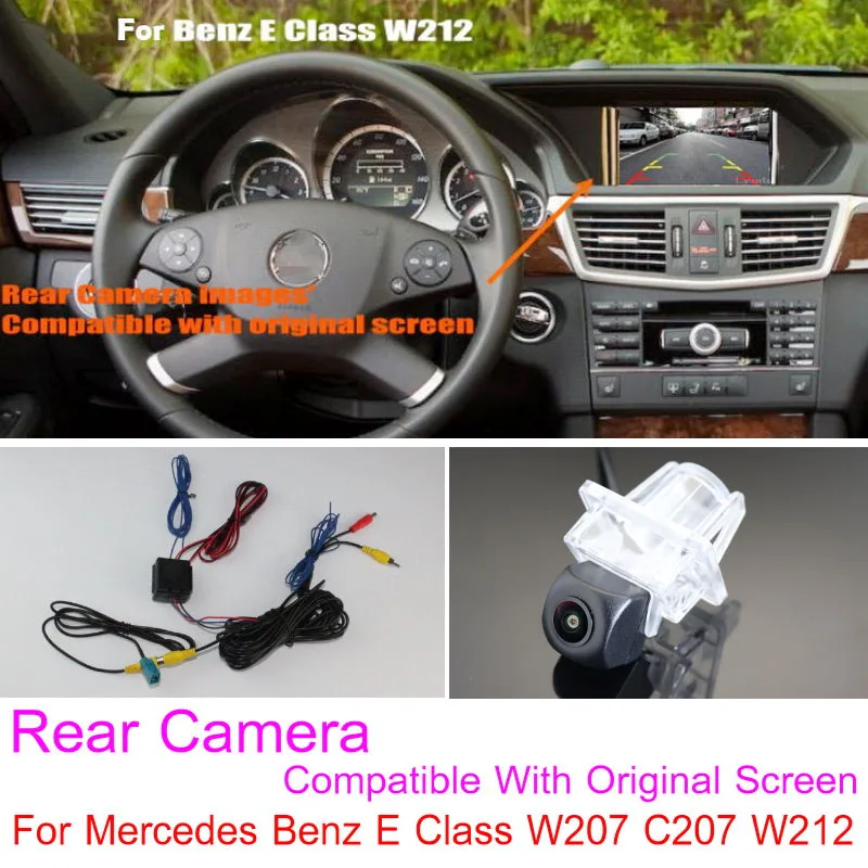 For Mercedes Benz E Class W207 C207 W212 E200 E230 E350 E250 2011~ RCA & Original Screen Compatible Car Rear View Camera Sets