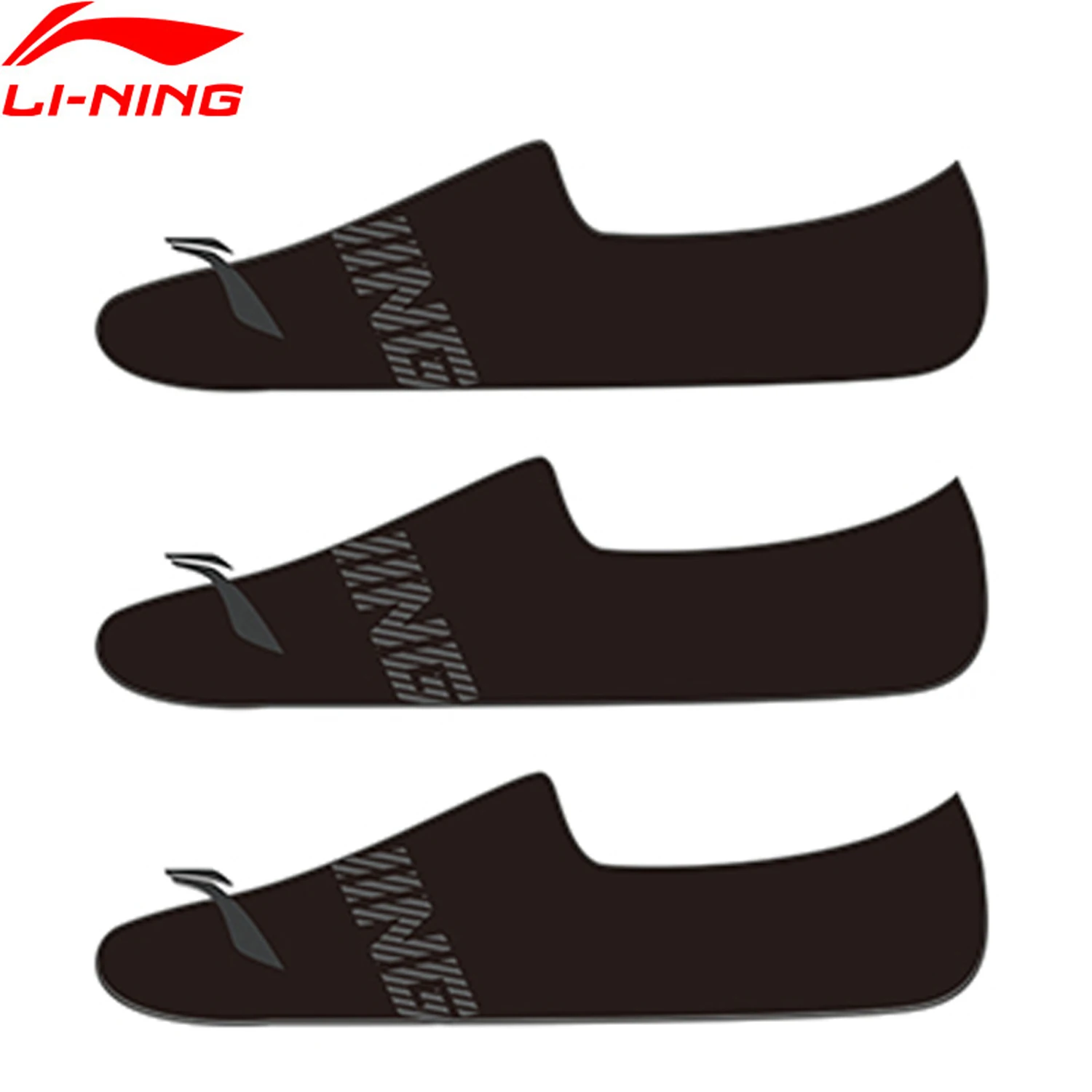 

Li-Ning унисекс спортивный стиль 3 пары носков 22-28 см дышащие удобные подкладки мужские и женские модные носки с буквами AWTV045