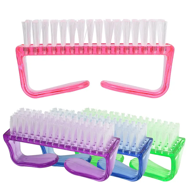

10pcs Big Clean Nail Brush Nail Art Plastic Soft Remove Dust Finger Care UV Gel Manicure Scrubbing Pedicure Tool Makeup Brushes
