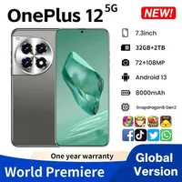 New OnePlus 12 Smartphone 7.3 inch Full Screen 4G 5G Cell Phone 32B+2TB 8000mAh Mobile Phones 108MP Global Version Celulares