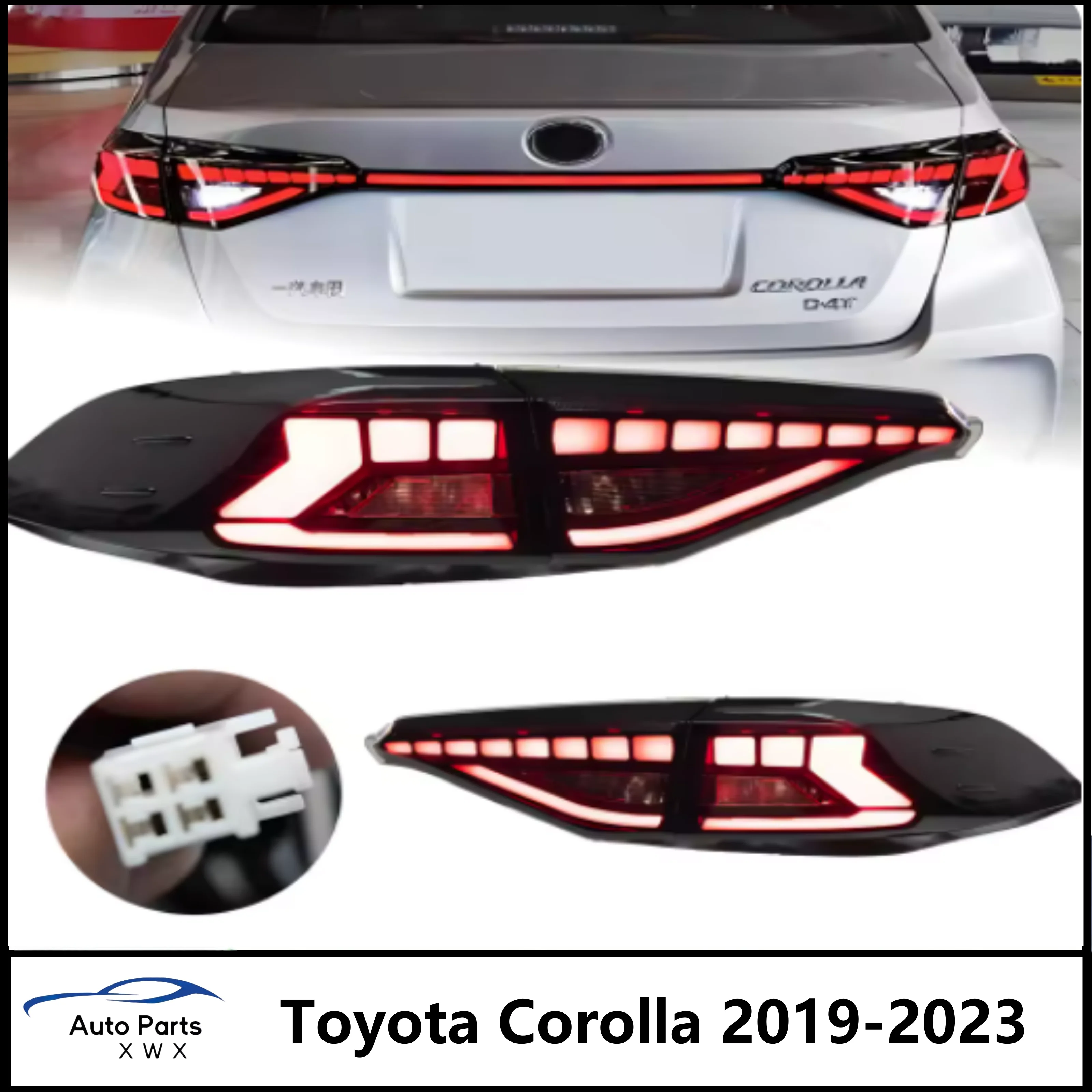 Taillight For Toyota Corolla LED Taillights 2019-2023 Tail Lamp Car Styling DRL Signal Projector Lens Automotive Accessories