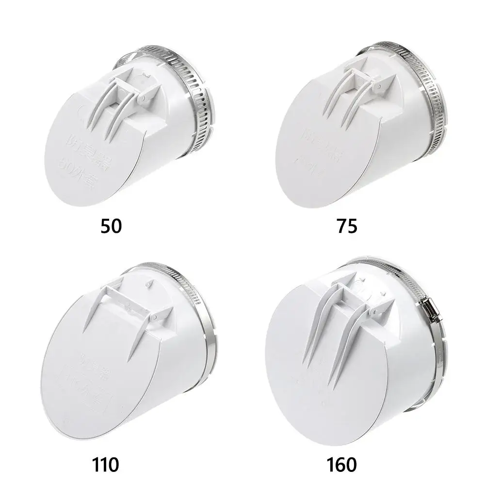 

Дренажная труба с защитой от запаха, сливы для пола, многофункциональная 50-160 мм, защита от насекомых, крышка на крышу, белая заглушка сетчатого фильтра