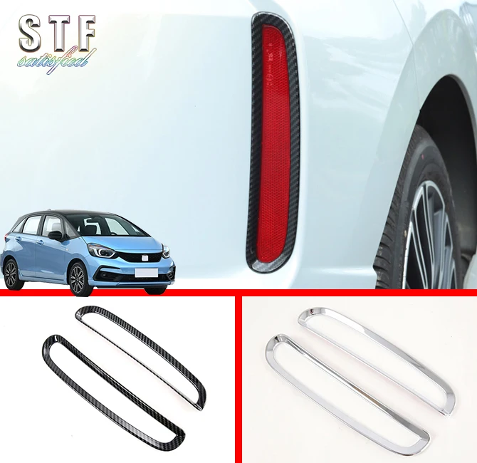 

ABS Rear Fog Light Cover Trim For Honda Fit Jazz MK4 2020 2021 Car Accessories Stickers W4