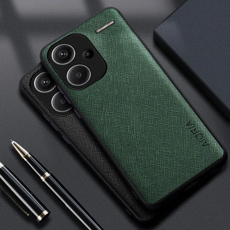 Case for Xiaomi Redmi Note 12 13 11 10 10T 9 8 Pro Plus 4G 5G Cross pattern Leather cover Luxury coque for note 12 13 case