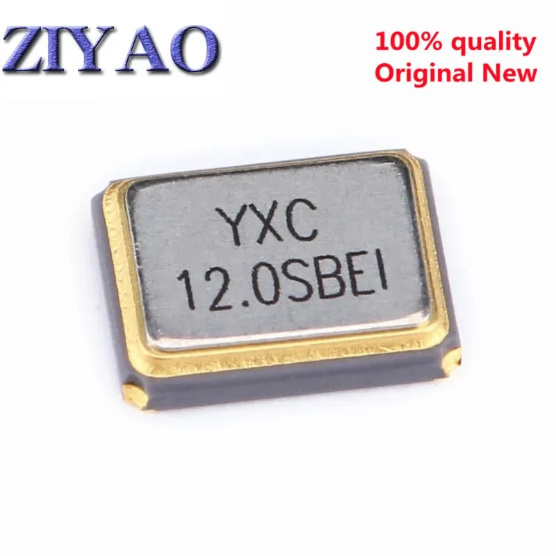 5pcs 3225 quartz crystal unit crystal 3.2*3.5mm 4p 8M 10/12M 13.56MHZ 14.7456 16/20MHZ 22.1184M 24/25/26MHZ 27.12 30 32 37.4MHZ