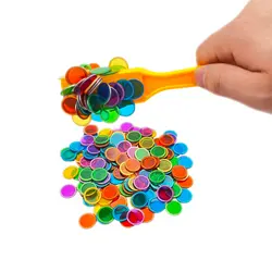 Magnetic Bingo Wand with Chips Metal Chips-for Large Group Games Family Game Night Sensory Bins Counting and Sorting Science& Ed