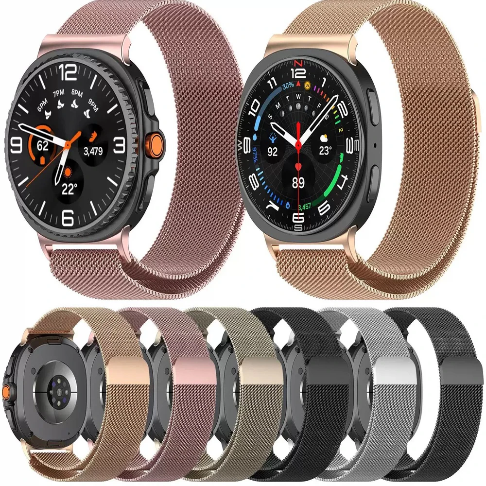 

1x Milanese Metal Magnetic Strap For Samsung Galaxy Watch8 8 Classic Smartwatch Stainless Steel Loop Sport Wrist Straps