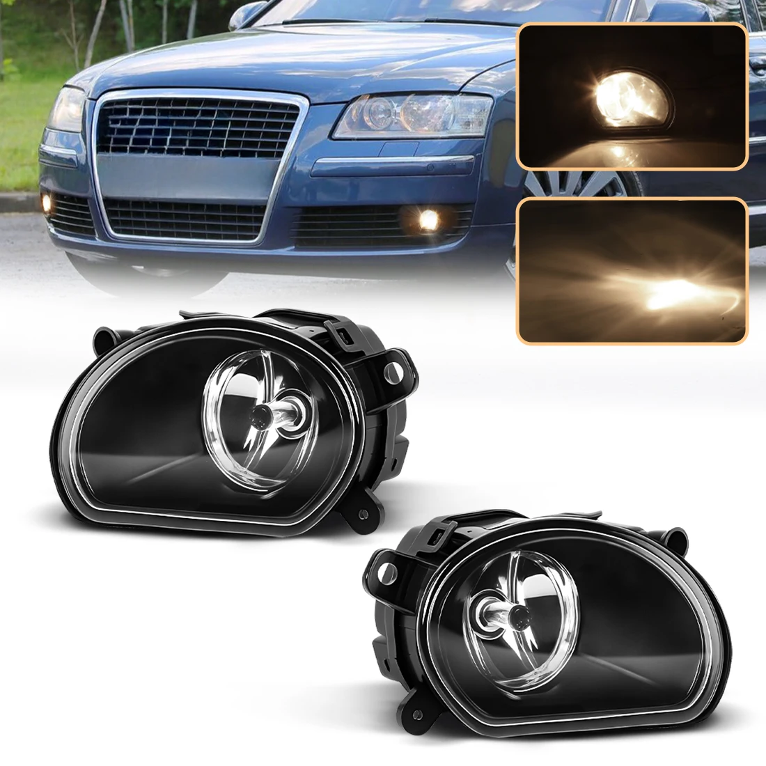 

2 шт. автомобильные противотуманные фары для Audi A8 D3 2005 2006 2007 противотуманные фары переднего бампера галогенная лампа 55 Вт автомобильные аксессуары 4E0941699A 4E0941700A
