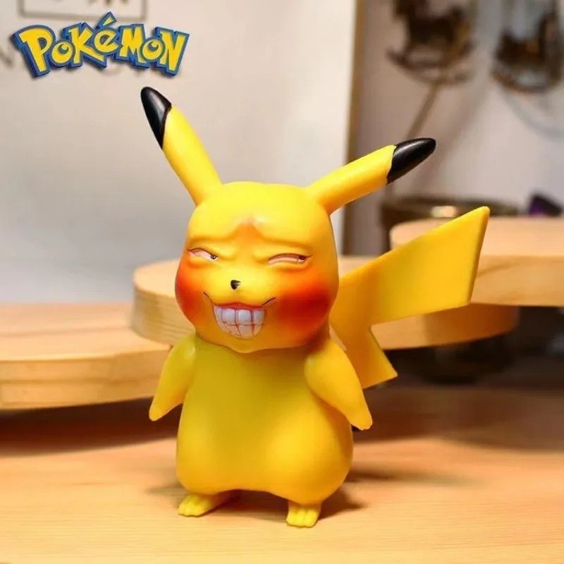 Pokemon Funny Freak Pikachu Gengar Bulbasaur Charmander Squirrel PVC Anime Action Figure Model Doll Toy Boy's Gift