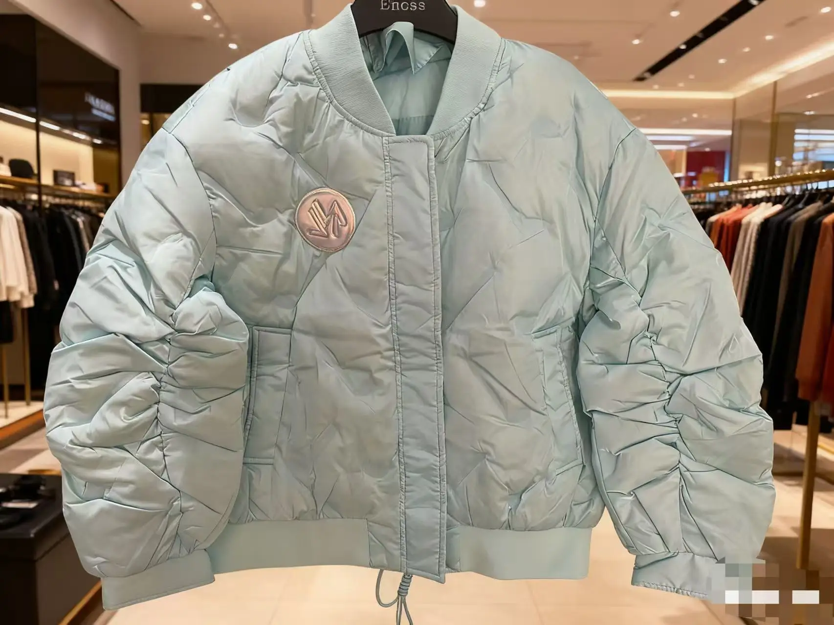 Fashionable Down Jacket Clothing Women Winter Jacket New Temperament Stitching In The Long Paragraph Down Jacket