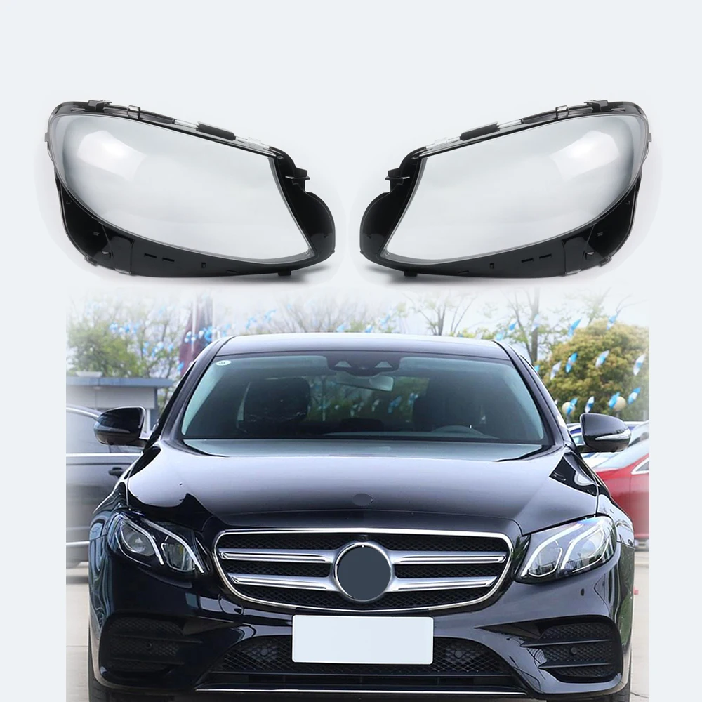 For Mercedes Benz W213 E200L E300L E320L 2016-2020 Headlights Cover Headlamp Shell Lens