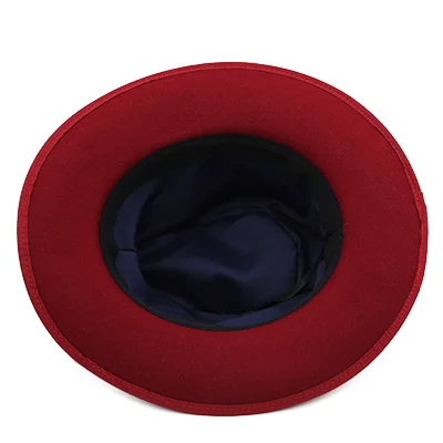 Chapeau en feutre 100% laine pour hommes et femmes, Vintage, Gangster, Trilby, Fedora, avec bande de plumes, à large bord, pour messieurs, élégant, église, Jazz, casquettes