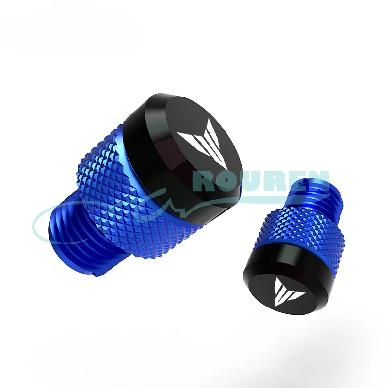 CNC Espelho Hole Plug Caps Tampa, parafusos para Yamaha MT 07 09, 03, 10, 125, MT07, MT03, MT09, MT10, Acessórios da motocicleta