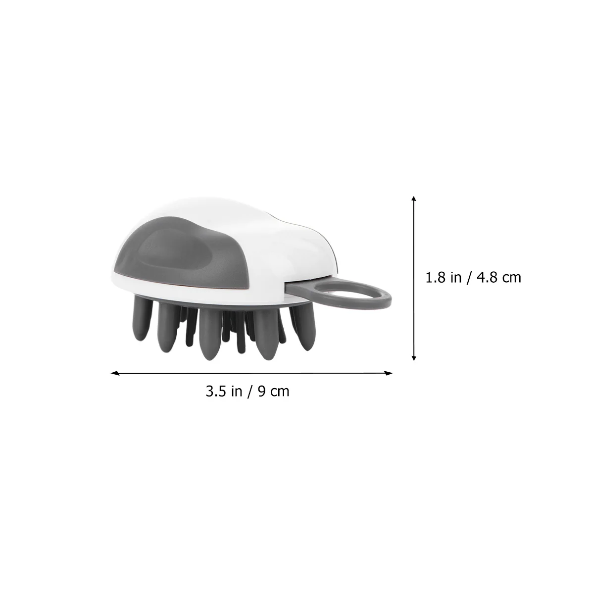 

1pc Silicone Scalp Massager Shampoo Brush For Dandruff Control Hair Growth Promotion Portable Shampoo Brush For All Hair Types