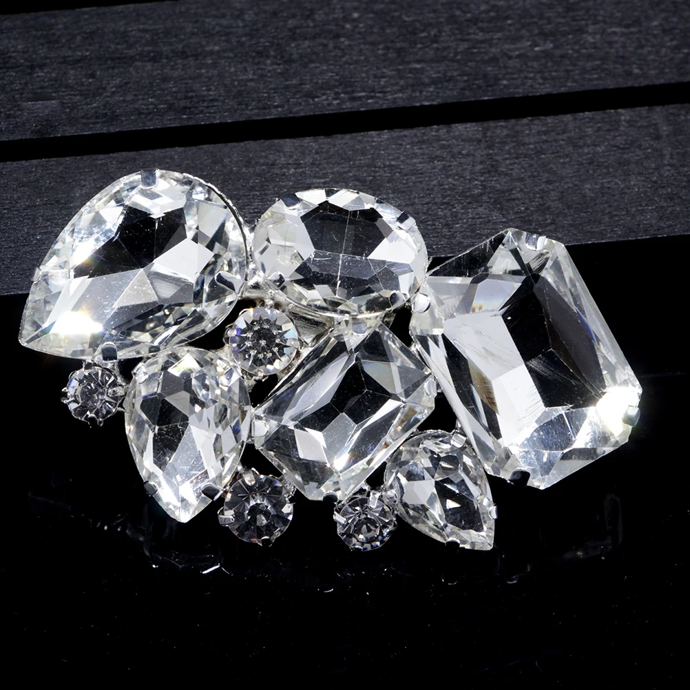 

Pcs Rhinestone Shoe Buckle Clips Crystal Decorative Accessories for Bride Wedding Flats Heels Sandals Pumps Scarf Hat Purse