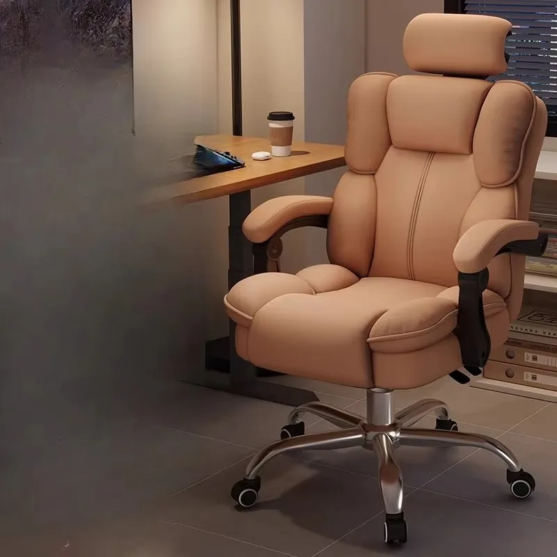 

Modern Leather Office Chair Massage Luxury Relaxing Comfortable Office Chair Designer Study Silla De Oficina Home Furniture