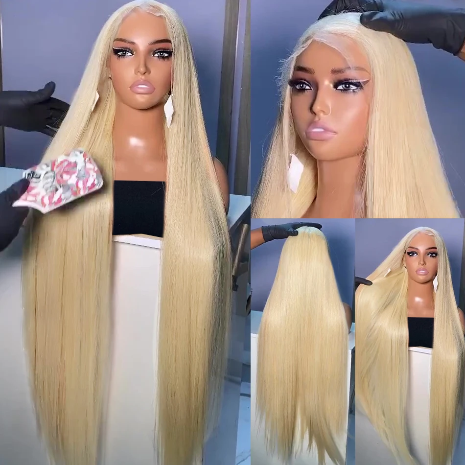 

Honey Blonde 360 Transparent Lace Front Wigs Human Hair Pre Plucked Bone Straight 613 Full Lace Wig Human Hair Lace Frontal Wig