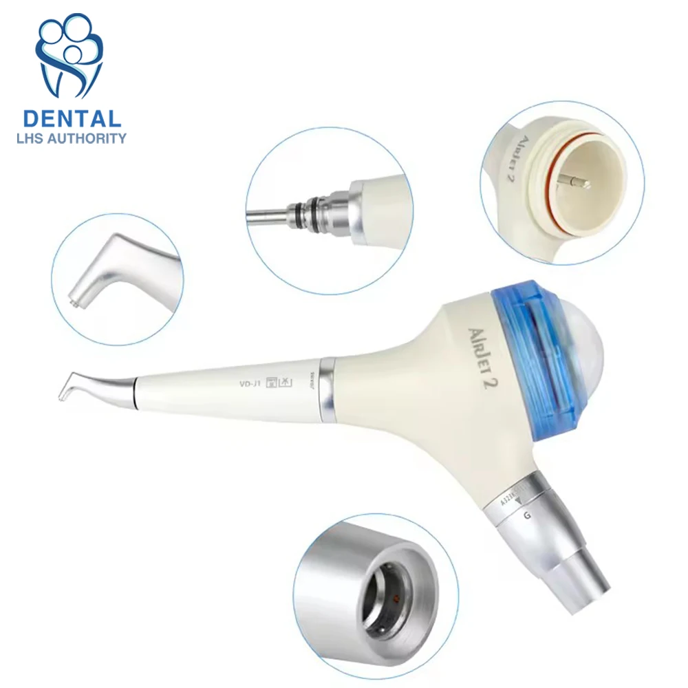 Dental Air Flow Teeth Polisher Handpiece Hygiene Prophy Jet Machine AirJet 1S Scaling Sandblasting 4Hole connect Polishing tools