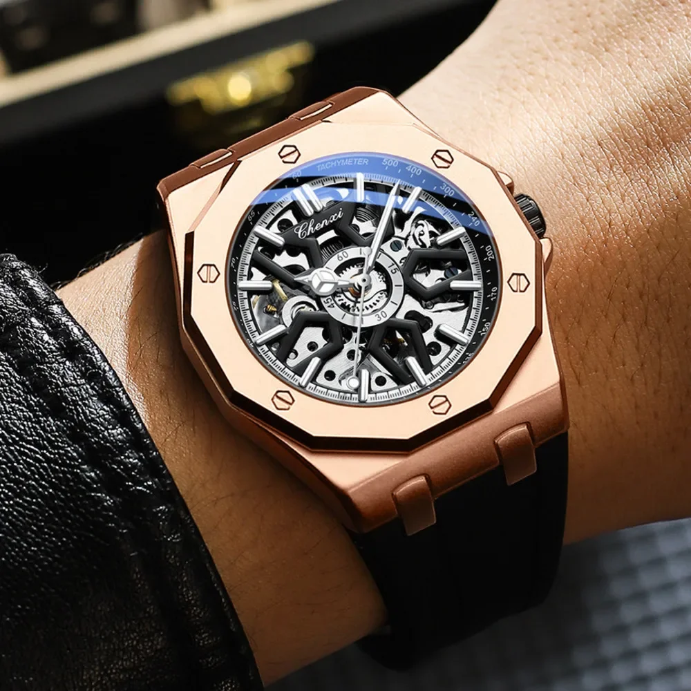 CHENXI reloj mecánico automático para hombre 8868 nueva moda luminosa impermeable Vintage relojes de boda para hombres relojes Masculino