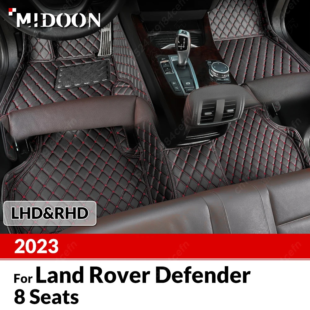 

Пользовательские автомобильные напольные коврики для защиты,Defender 8 Seats 2023 дюймов, детали интерьера, аксессуары, защитные детали