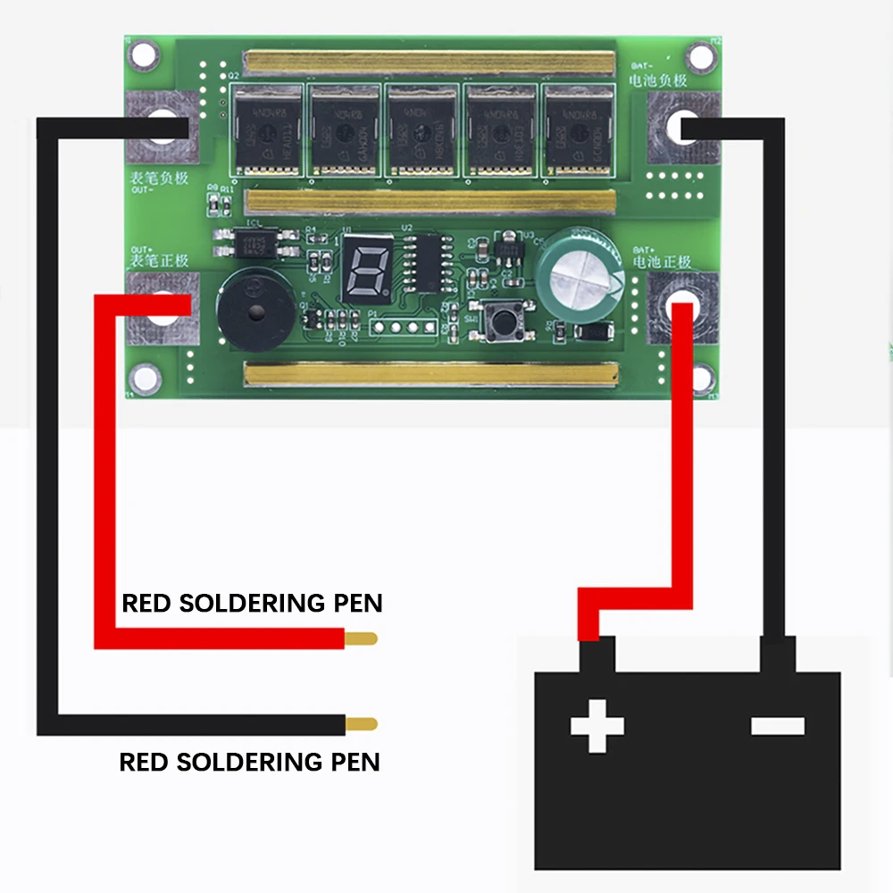 Placa de controle da máquina de solda a ponto digital 18650 placa de solda automática de bateria de lítio controlador inteligente do soldador a ponto