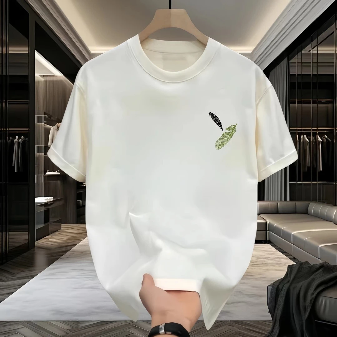

Men's Short-sleeved T-shirt Summer Thin Trendy Brand Loose Casual Printing Half-sleeved Men's and Women's Pure Cotton T-shirt