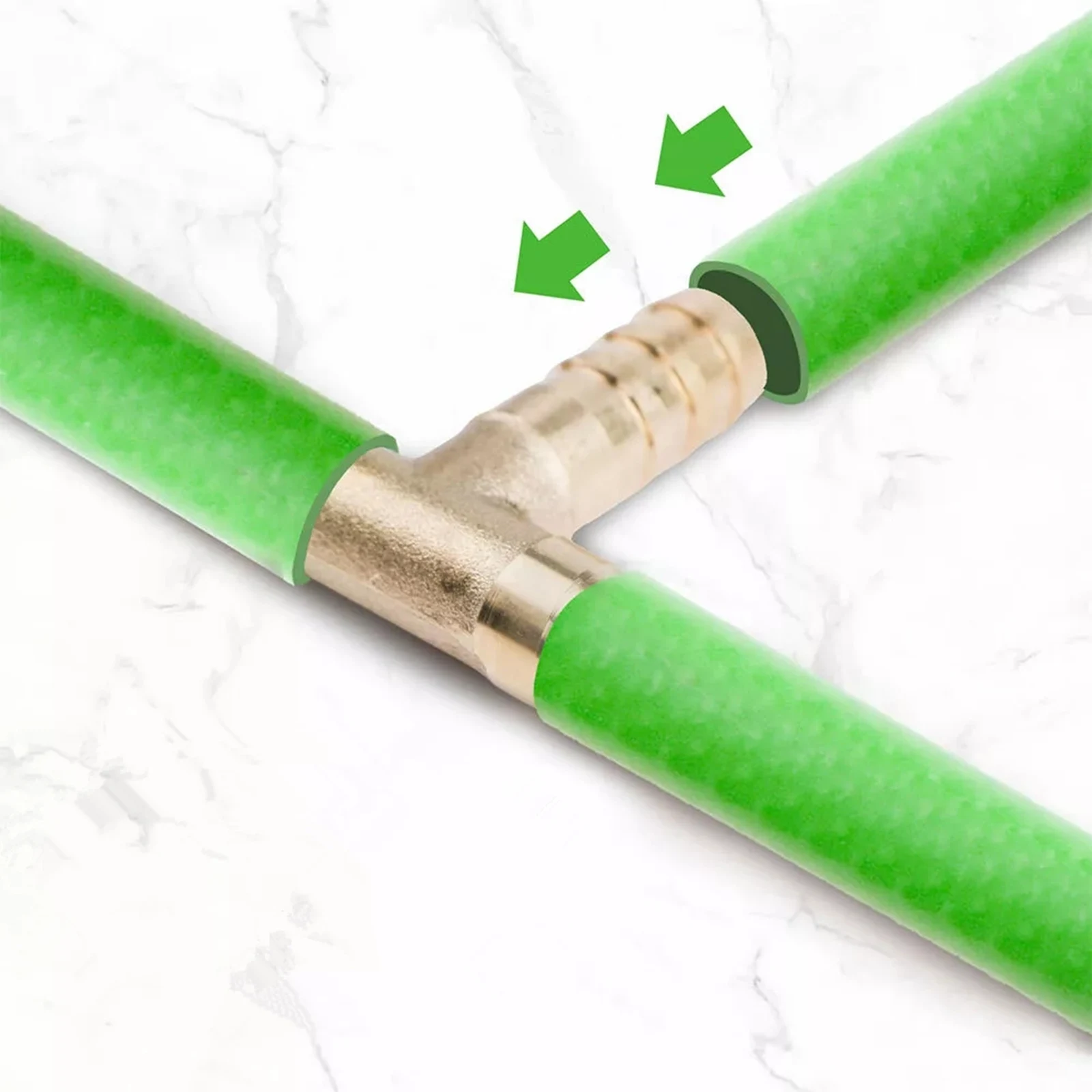 5 قطعة 5/16 "(8 مللي متر) النحاس T خرطوم النجار قطعة 3 طريقة الوقود المياه الهواء الغاز ماسورة زيت المحملة موصل هوائي التوصيل محول القابس