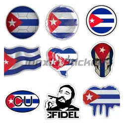 Cuba National Flag Decal Reflective Car Sticker Waterproof 3D Auto Moto Bike Suitcase Laptop Car Styling