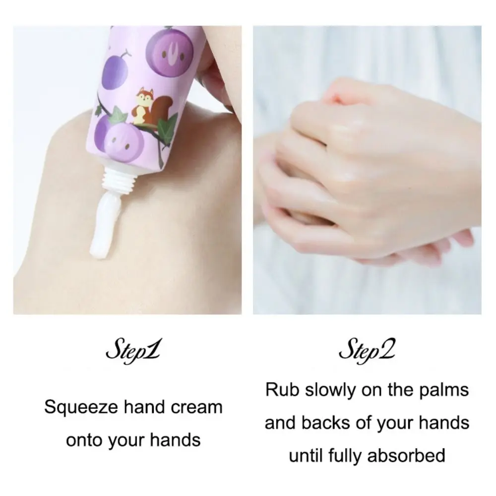 과일 식물 향기 핸드 크림 안티 드라이 빠른 흡수 핸드 로션 기름기가없는 손 수리 모이스춰 라이징 핸드 케어 크림