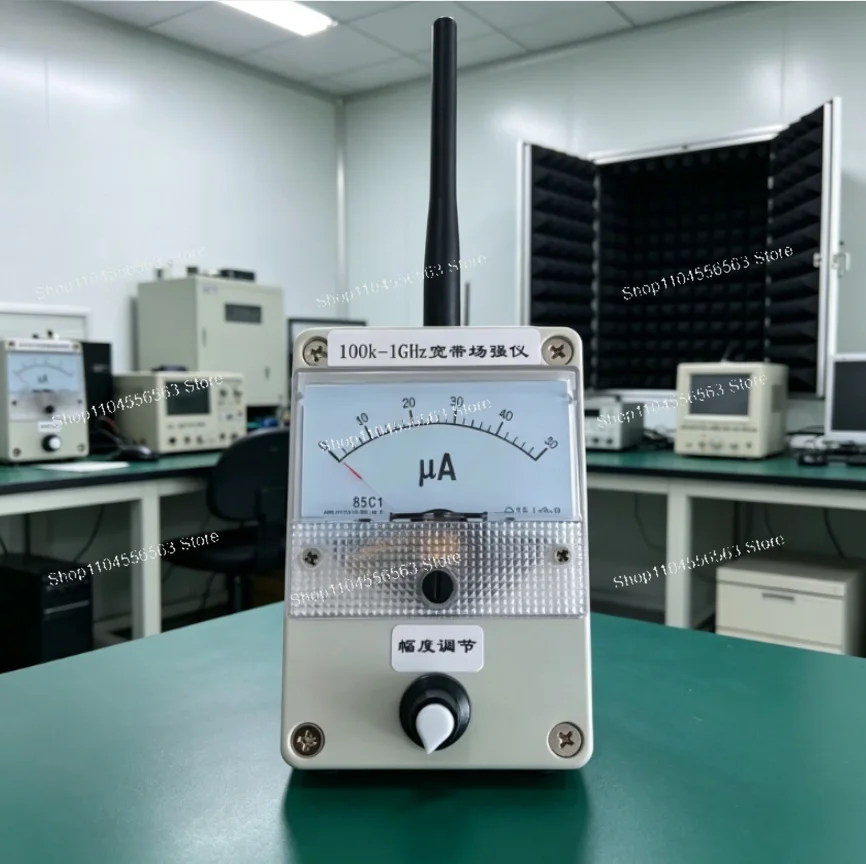 Simple Broadband Field Strength Meter - 100K-1GHz Tester for Walkie-Talkie Antenna Radiation