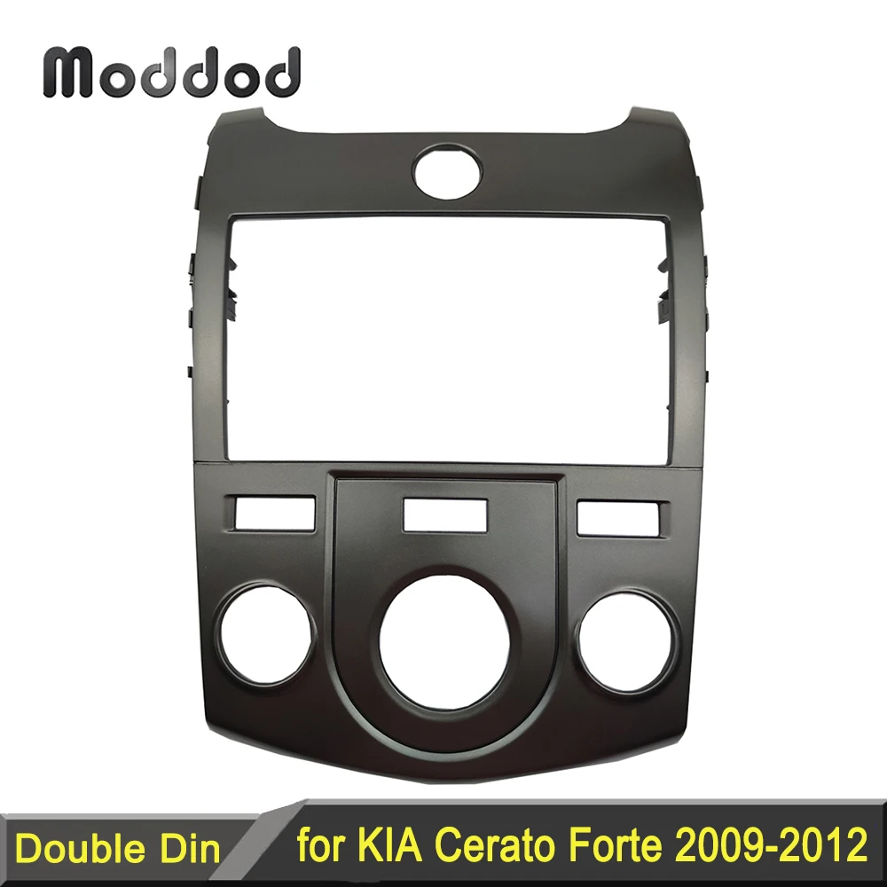 

Double 2 Din Radio Fascia Frame for KIA Cerato Forte Naza Forte 2009-2012 Stereo GPS DVD Player Install Panel Dash Mount Kit