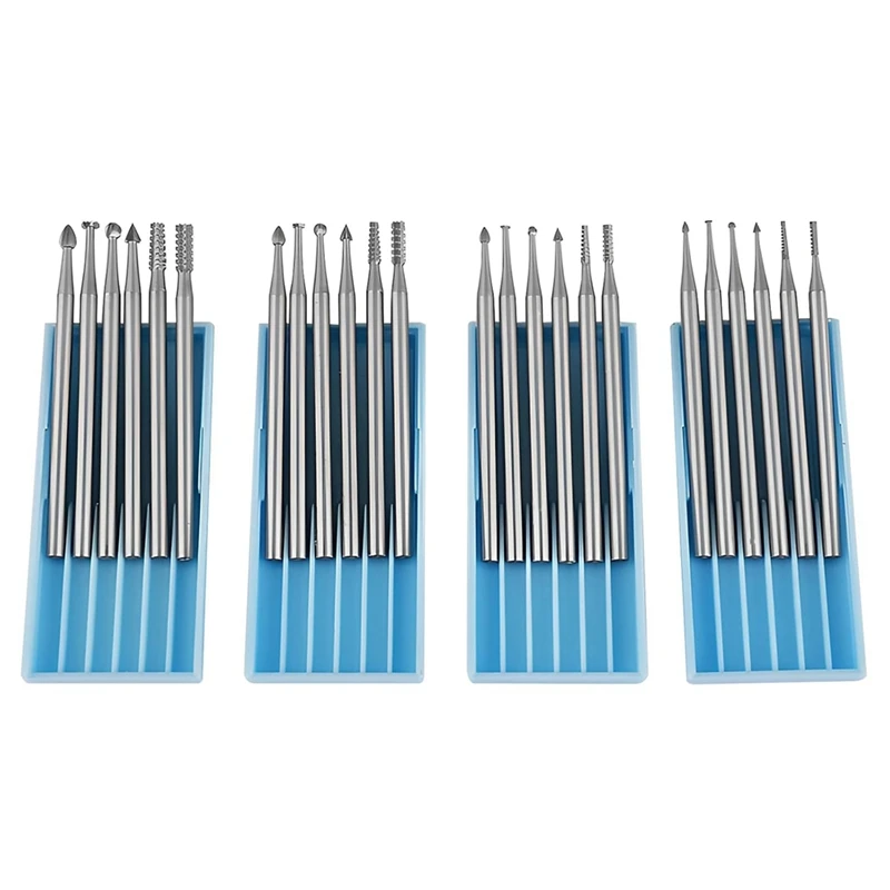 

24 Pcs 3/32Inch(2.3Mm) Round Shank Tungsten Steel Wood Carving Drill Bits For Rotary Tools Compatible With Engraving Pen