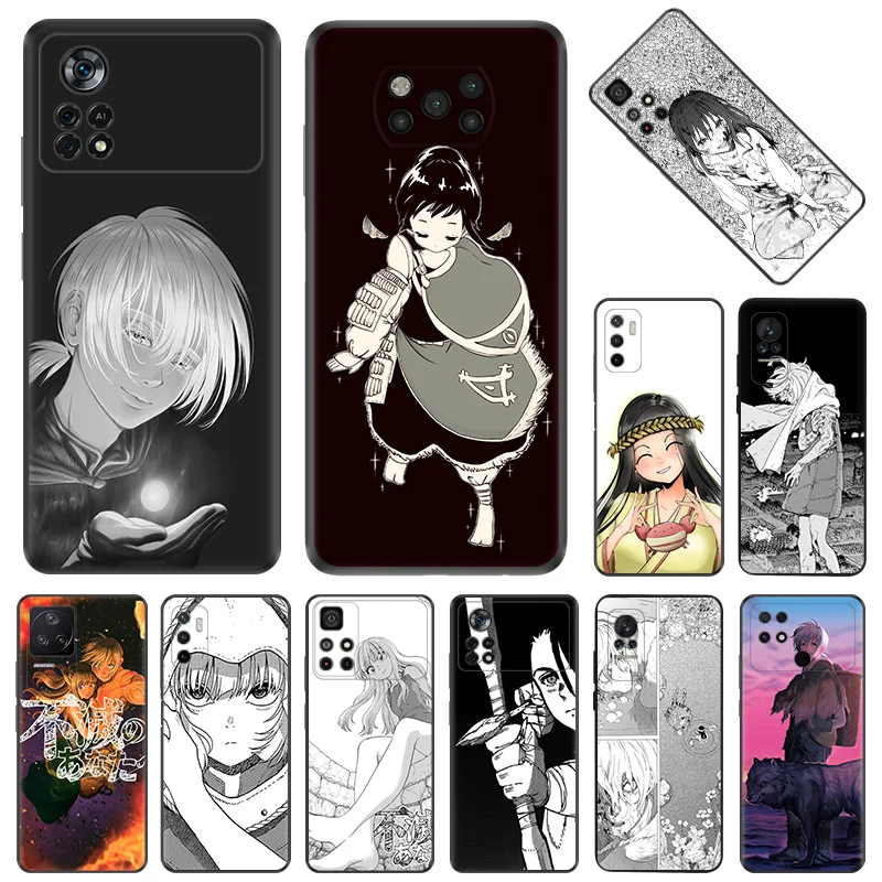 Phone Cases For Xiaomi Poco C40 C51 C50 C61 M5 M4 Pro M3 X5 X4 X3 F5 F4 F3 F1 14 A3X To Your Eternity Black Soft Anti-Drop Cover