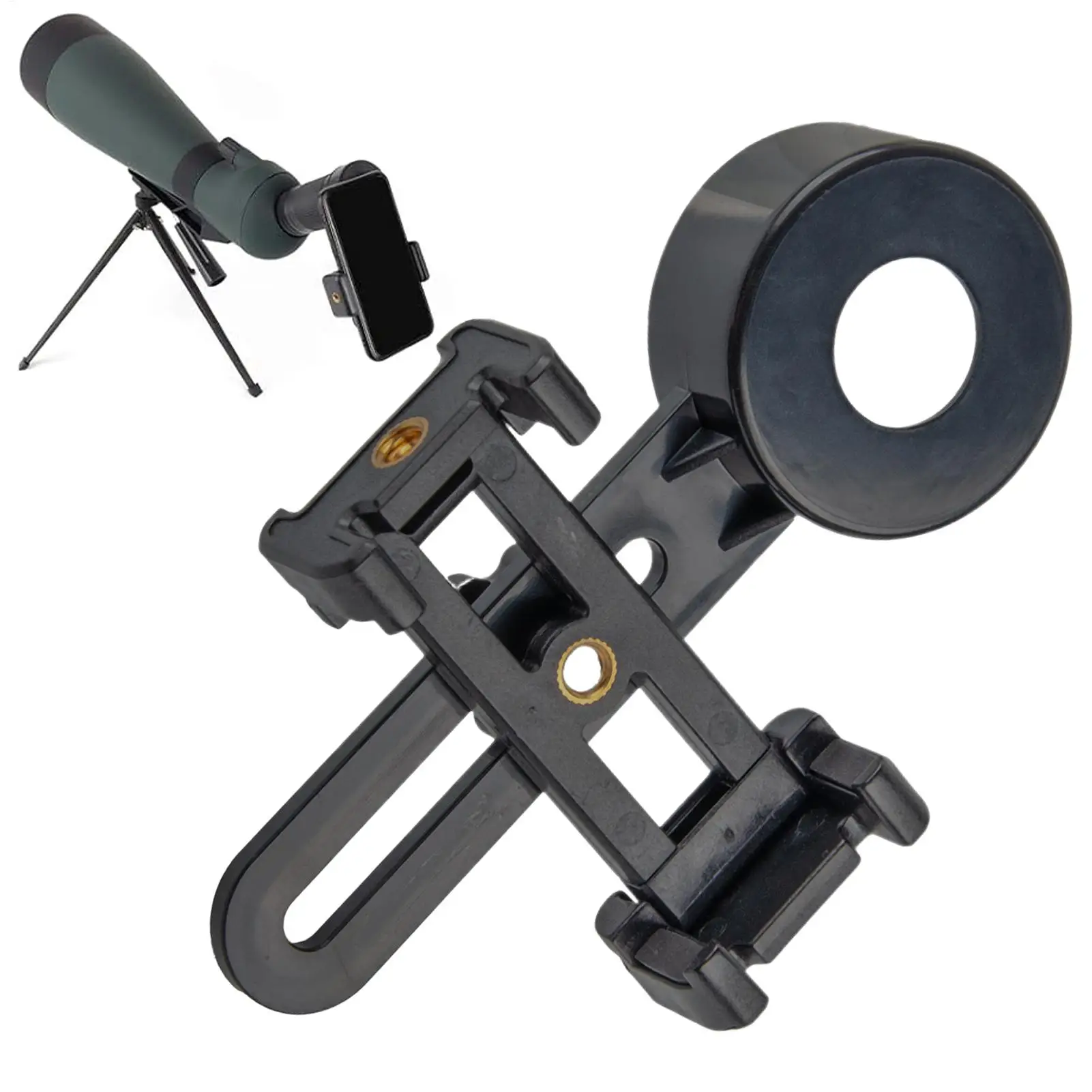 Universal Phone Adapter Mount Digiscoping Tripod Binoculars Monoculars Smartphone Holder Outdoor Bird Watching Photography