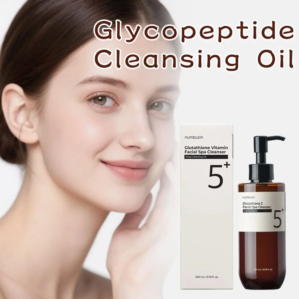 Numbuzin 5+ Óleo de Limpeza de Glutationa Limpe Profundamente Equilibre Óleo Umidade Antioxidante Suave Não Secagem Emulsifica rapidamente