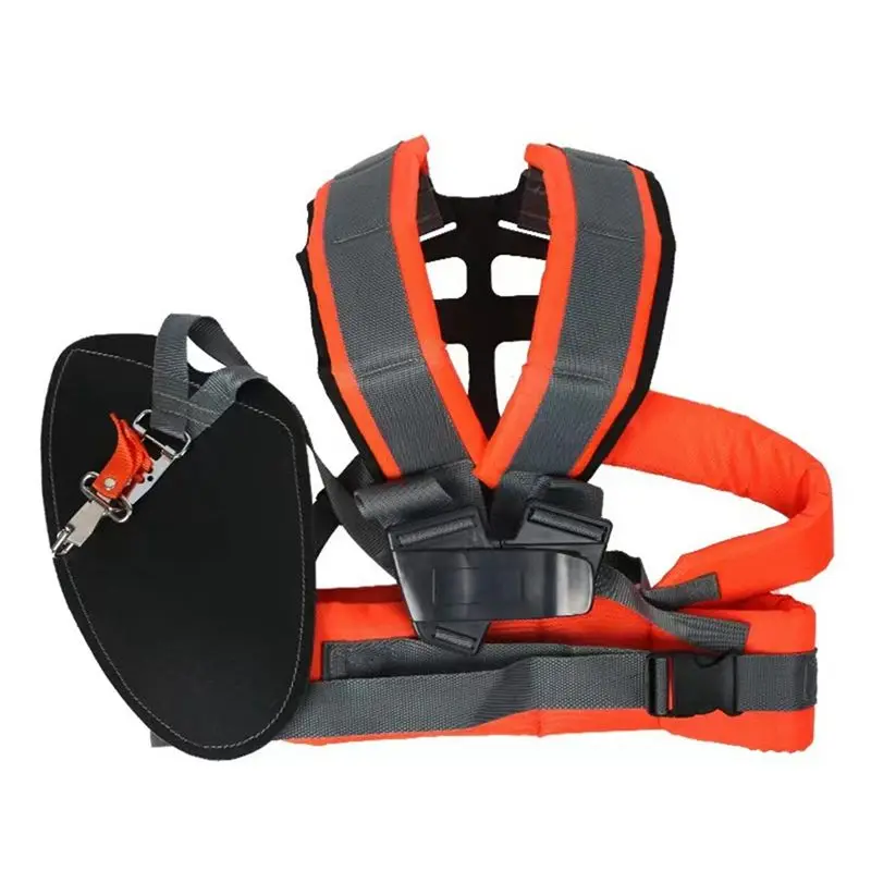ABVG-Trimmer Shoulder Strap Padded Universal Adjustable Weed Eater Harness Double Shoulder Harness For Weed Trimmer