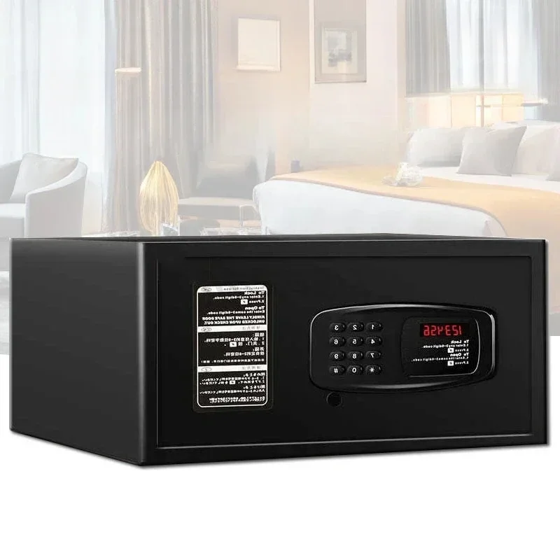 B-M Household Hotel Room Safe Side Door Small Password Key Anti Theft Full Steel Plate Safe Deposit Box