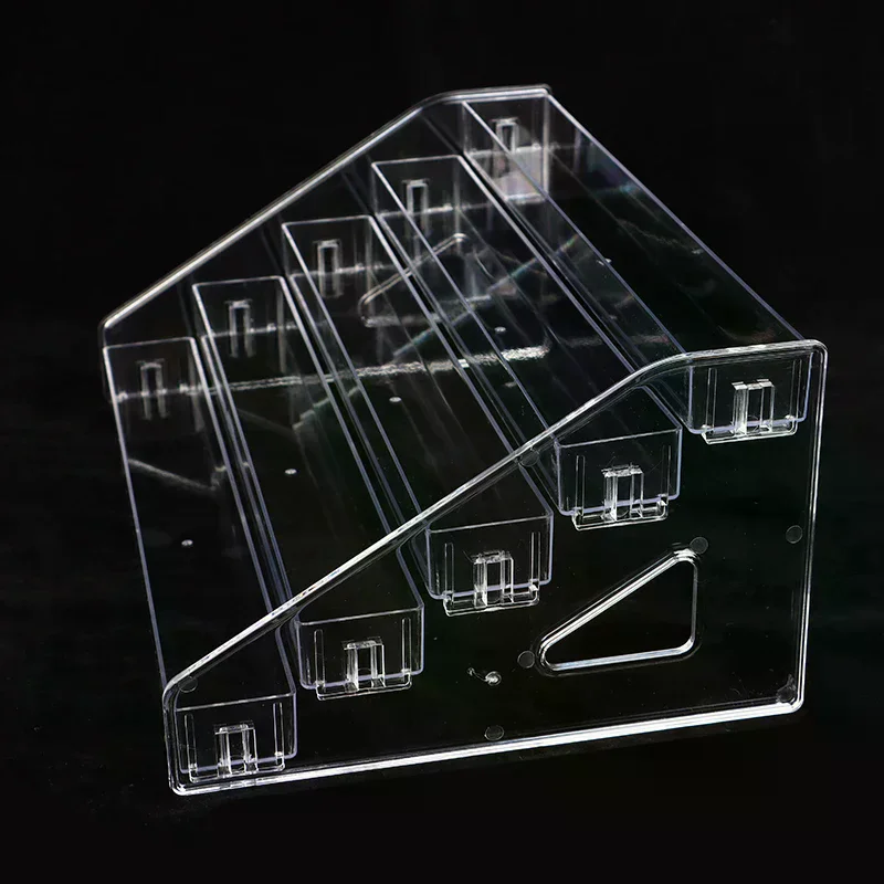 /YOV/Nail Polish Display Stand Clear Cosmetic Display Rack Holder Essential Oil Bottle Organizer Storage 3/4/5/6/7 Layers