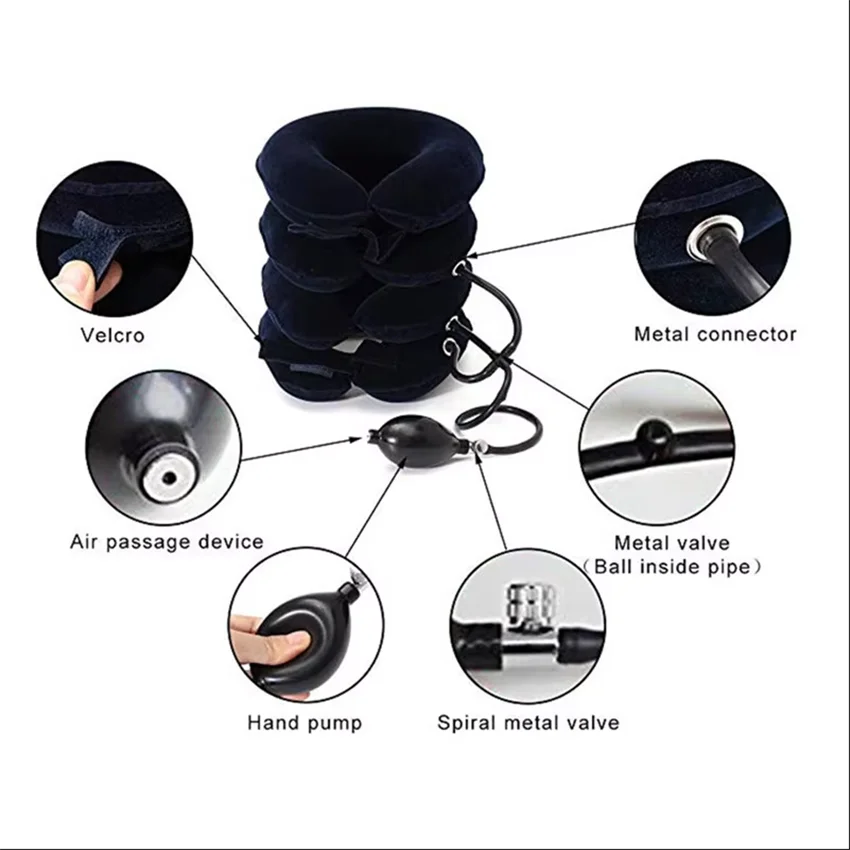 

Four Layer Cervical Traction Device Home Use Pillow Anti Cervical Compression Dizziness Neck Support Massager