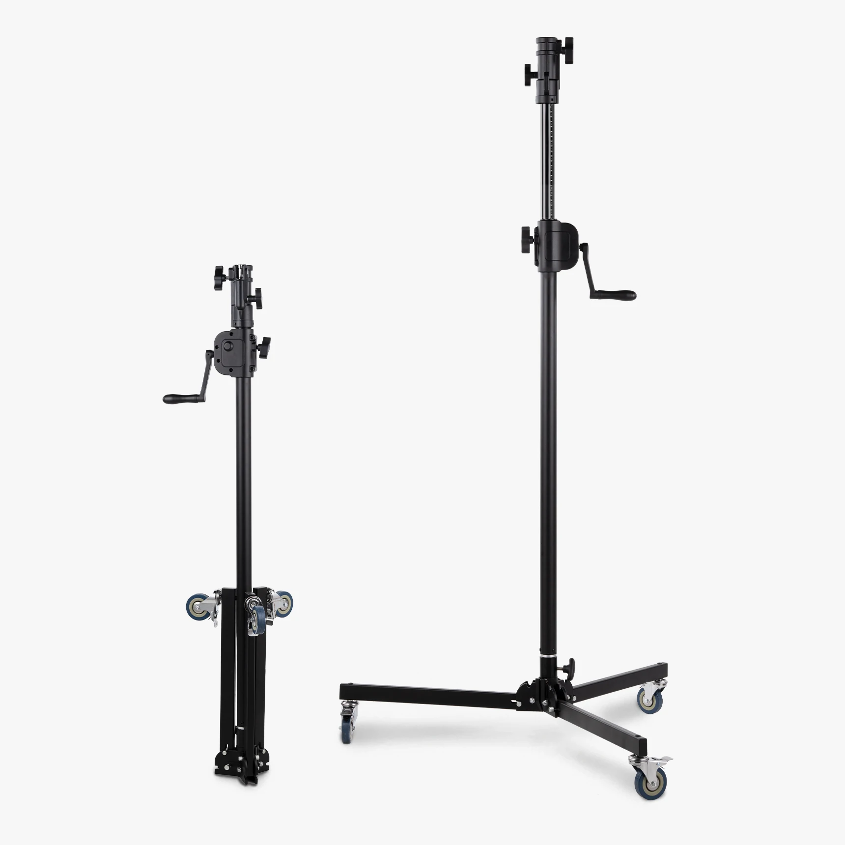 Selens Foldable Photography Hand-cranked Light Stand Bracket Portable Aluminum Alloy Tripod Stand With Pulley Photo Studio Kits