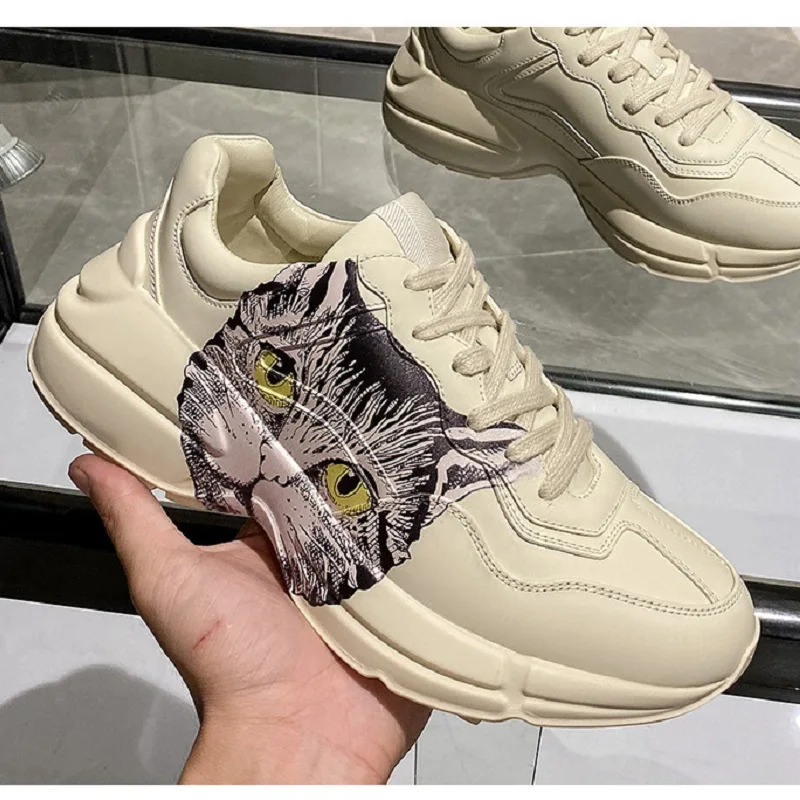 3D Cat Cabeça Papai Sapatos, Sola Grossa, Aumentar, Casual, Amantes, Alta Qualidade, Europa e Os Estados Unidos, Popular